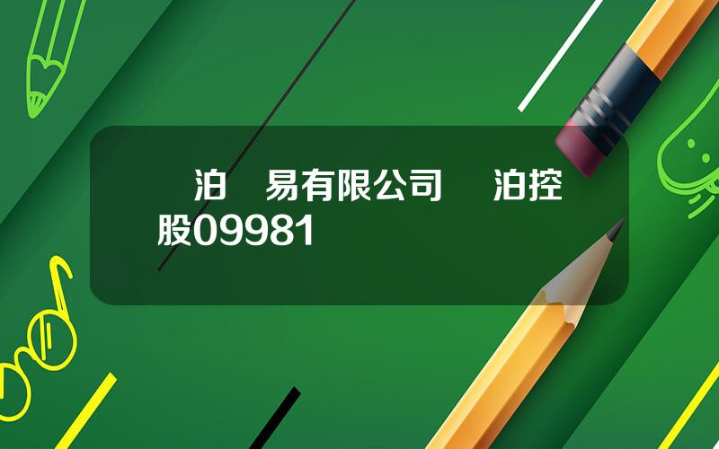 雲泊貿易有限公司 雲泊控股09981